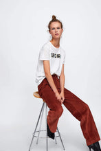 Load image into Gallery viewer, CONTRAST TWEED T-SHIRT