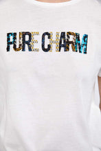 Load image into Gallery viewer, CONTRAST TWEED T-SHIRT