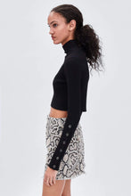 Load image into Gallery viewer, SNAKESKIN PRINT MINI SKIRT