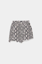 Load image into Gallery viewer, SNAKESKIN PRINT MINI SKIRT