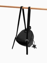 Load image into Gallery viewer, STUDDED BLACK MINI BACKPACK