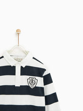 Load image into Gallery viewer, EMBROIDERED THREE-TONE POLO SHIRT