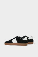 Load image into Gallery viewer, BLACK LEATHER PLIMSOLLS