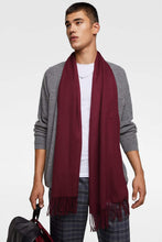 Load image into Gallery viewer, PLAIN SCARF WITH FRINGING