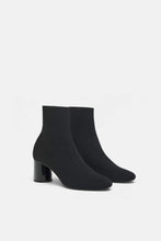 Load image into Gallery viewer, FABRIC HIGH HEEL ANKLE BOOTS
