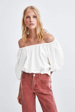 Load image into Gallery viewer, WIDE-LEG, HI-RISE COLOURED JEANS