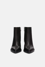 Load image into Gallery viewer, LEATHER WEDGE ANKLE BOOTS