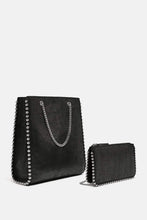 Load image into Gallery viewer, STUDDED BLACK CROSSBODY BAG