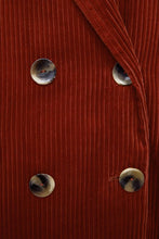 Load image into Gallery viewer, DOUBLE-BREASTED CORDUROY BLAZER