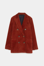 Load image into Gallery viewer, DOUBLE-BREASTED CORDUROY BLAZER