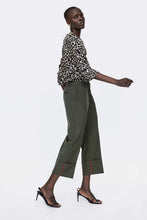Load image into Gallery viewer, DRAPED ANIMAL PRINT BLOUSE