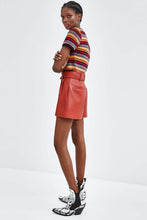 Load image into Gallery viewer, FAUX LEATHER BERMUDA SHORTS